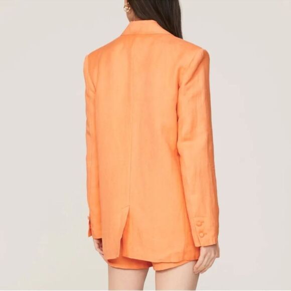Ashley Park RTR Orange Linen Blend Blazer(Size Large) - Picture 2 of 12